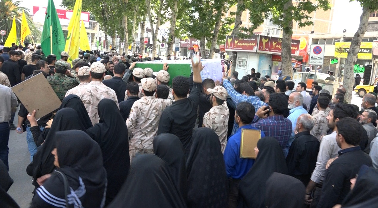 تشییع پیکر شهید عارف نوریان در ساری