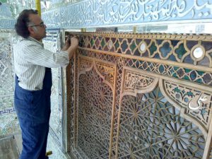مرمت تزیینات چوبی امامزاده &laquo;سلطان سیدمحمد&raquo; قزوین