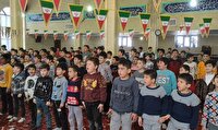 جشن دهه فجر ۱۴۰۲ در دبستان شهید حبیب الهی روستای جانقور