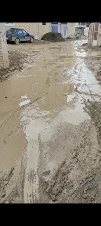 کوچه ای که مورد بی مهری قرار گرفته است