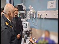 عیادت فرمانده انتظامی خراسان شمالی از مجروحان مدافع امنیت