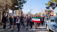 راهپیمایی مردم شهرستان قائنات در محکومیت اغتشاشات