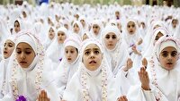 برگزاری جشن تکلیف ۱۵۰ دانش‌آموز دختر در مصلی کوهسار