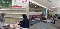 طبخ نان نذری در خانه هلال شهر نقنه استان چهارمحال و بختیاری