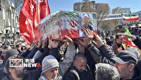 تشییع باشکوه شهید جنگ رمضان در شیروان 
