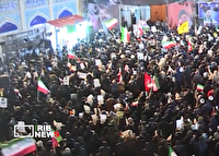 ادامه تجمع حماسی مردم اردبیل در پشتیبانی از نیروهای مسلح