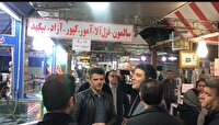 بازدید میدانی استاندار کردستان از بازار سنندج