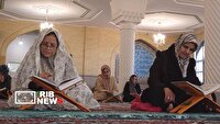 برگزاری محفل جزء‌خوانی قرآن در مسجد جامع سنندج