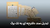 خدمات به اسناد دفترچه‌ای ازاین پس ممنوع است