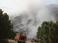 آتش سوزی در سایت زباله شهر جوانرود ادامه دارد