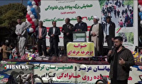برگزاری همایش پیاده روی در بیجار