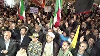 حضور نیرو‌های پدافند هوایی منطقه غرب شهدای سوباشی کنار مردم در تجمعات شبانه کبودراهنگ