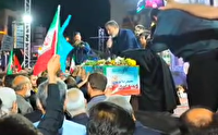 وداع با پیکر شهید سید محمد رضا موسوی در بوشهر