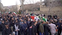 فریاد انتقام شهمیرزادی ها در تشییع شهید مدافع وطن