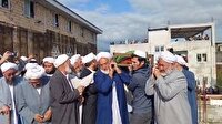 مراسم تشییع پیکر دوست محمد آخوند میرحسن زاده در حوزه علمیه داغستانی کلاله