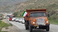 کاروان خودرویی در نوده خاندوز برای دفاع از کیان وطن