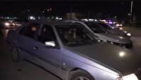 خدمت خودرو‌های صلواتی به شرکت کنندگان در تجمع‌های شبانه