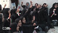 مراسم یاد بود شهید پروین میرزایی و دو دخترش