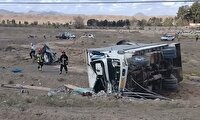 ۲ فوتی در برخورد ۳ دستگاه خودور در محور بیرجند به سربیشه 