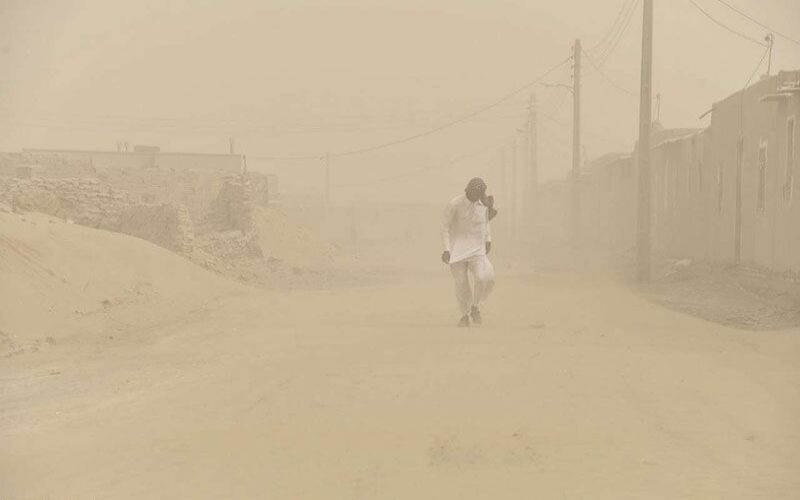 طوفانی با سرعت ۱۲۲ کیلومتر بر ساعت زابل را درنوردید
