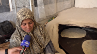 روشنی تنور دلگرمی به رزمندگان با «نذر نان» در همدان