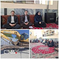 عملیات آزادسازی بستر رودخانه در روستای آهنگران سلسله لرستان