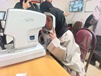 ارائه خدمات چشم پزشکی رایگان  به مددجویان کمیته امدادچرام