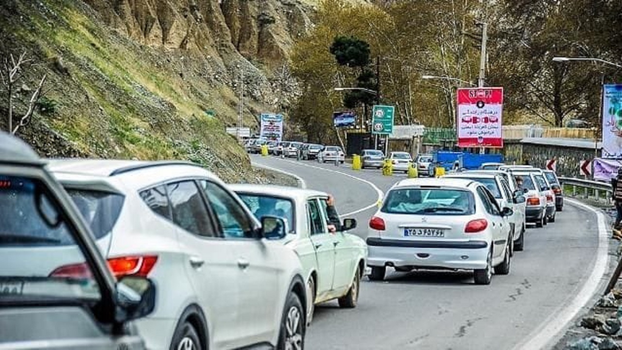 اعمال محدودیت تردد در جاده قدیم چالوس