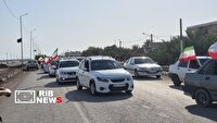 رژه اقتدار؛ نمایش اتحاد و حمایت مردم چوئبده از نیرو‌های مسلح و بیعت با رهبر انقلاب