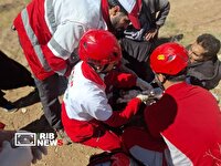 نجات دو مصدوم سقوط کرده از ارتفاعات بروجرد