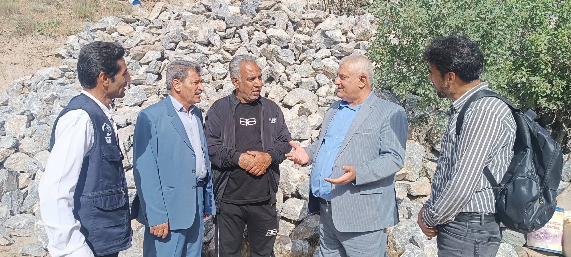 آغاز عملیات عمرانی ساخت دو بند سنگی ملاتی در مناطق روستایی تایباد