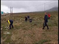 پاکسازی پارک ملی گلستان توسط دوستداران محیط زیست