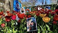 گرامیداشت شهدای مدرسه طیبه میناب در باغ لاله‌های روستای ولیان
