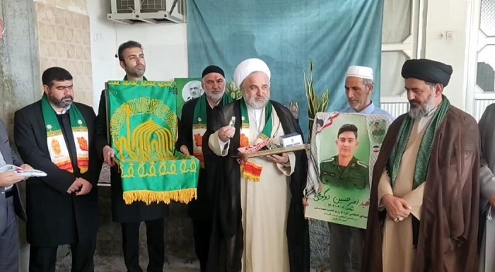 دلجویی خادمان رضوی از خانواده شهید امیر حسین دوگونچی در آق قلا