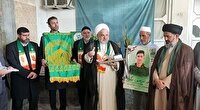 دلجویی خادمان رضوی از خانواده شهید امیر حسین دوگونچی در آق قلا