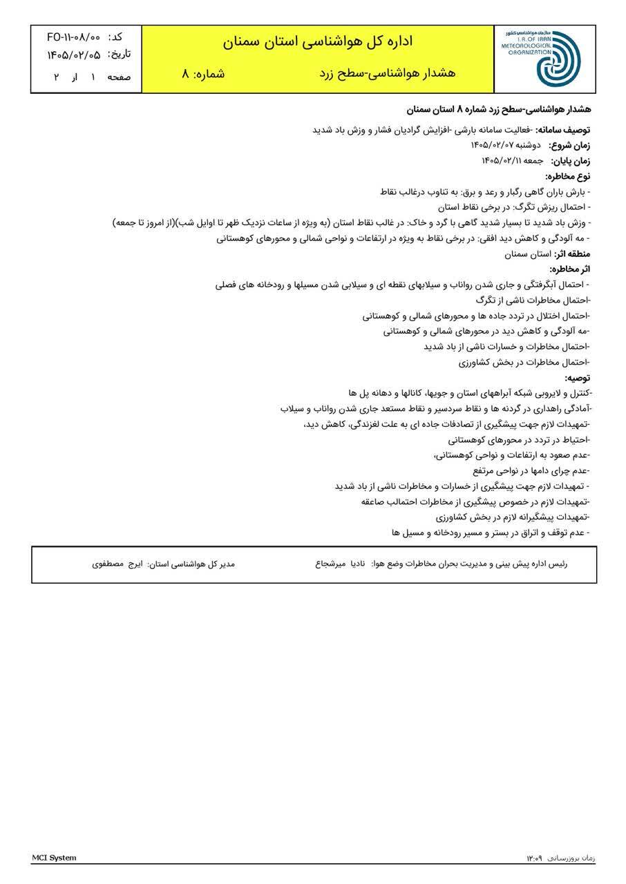 هشدار هوا/ یکشنبه؛ عکس ندارد