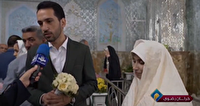 عقد بالا سر حضرت ۲۰۰ زوج در شب میلاد امام مهربانی‌ها