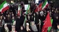 پرچم ایران در دستان مردم گلستان؛ همچنان بالاست