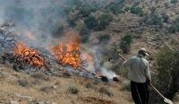 مهار حریق ۱۵۰ هکتار از مراتع مروست