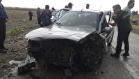 ۶ مصدوم بر اثر برخورد دو خودروی سواری در نیشابور