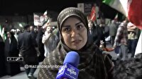 پاسخ‌های کوبنده مازندرانی ها به یاوه گویی‌های ترامپ در تجمعات شبانه