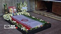 رونمایی از سنگ مزار جدید و تندیس سردار شهید غلامعلی رشید و فرزندش در دزفول+فیلم