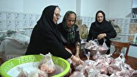 توزیع ۴۰۰ کیلوگرم گوشت قربانی بین نیازمندان مهاباد