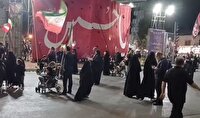 کالسکه مادران گلستانی، مرکب رهروان کربلا و سربازان امام خامنه ای در اجتماع شبانه