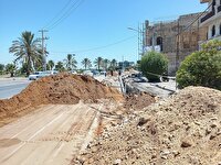 اجرای چهار کیلومتر خط انتقال و نوسازی شبکه آب در شهر بوشهر
