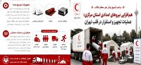 حضور جهادی هلال‌ احمر استان مرکزی در قلب تهران