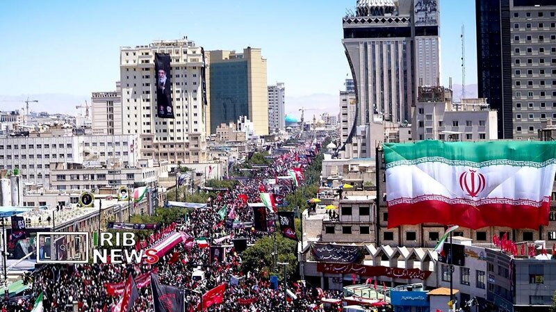 مراسم تشییع و تدفین رهبر شهید انقلاب در مشهد (۲)