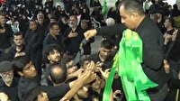 شور و شوق جوانان دلندی برای بستن سربند علمدار کربلا