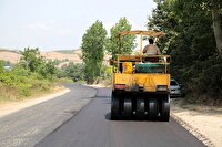 آسفالت معابر روستایی در بختگان فارس