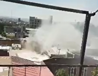 دو مصدوم در آتش سوزی بازار کفاشان تبریز